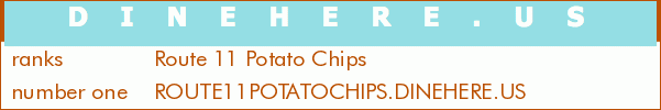 Route 11 Potato Chips