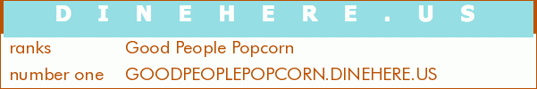 Good People Popcorn