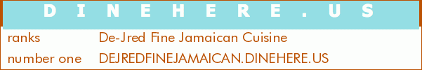 De-Jred Fine Jamaican Cuisine