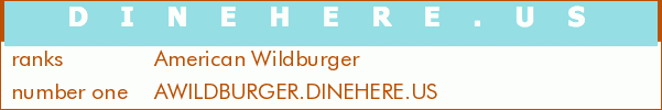 American Wildburger