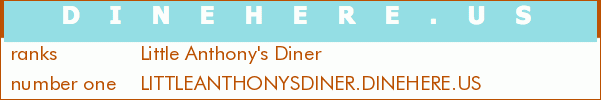 Little Anthony's Diner