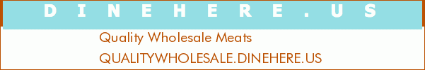 Quality Wholesale Meats