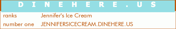 Jennifer's Ice Cream