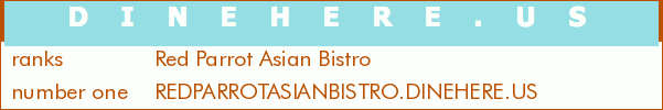 Red Parrot Asian Bistro