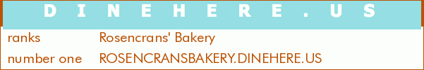 Rosencrans' Bakery