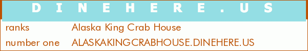 Alaska King Crab House