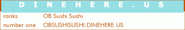 OB Sushi Sushi