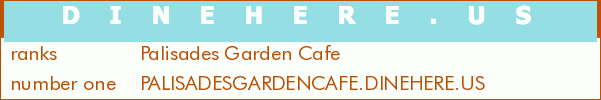 Palisades Garden Cafe