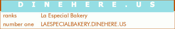 La Especial Bakery