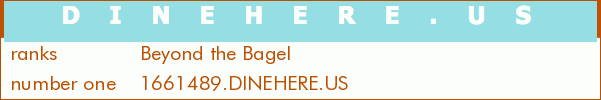 Beyond the Bagel