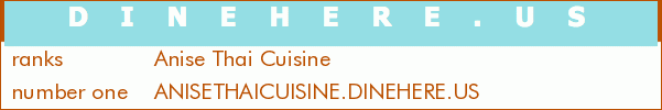 Anise Thai Cuisine