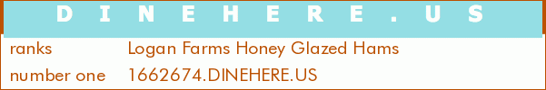 Logan Farms Honey Glazed Hams