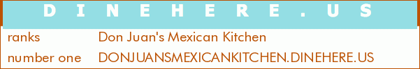 Don Juan's Mexican Kitchen
