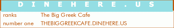 The Big Greek Cafe