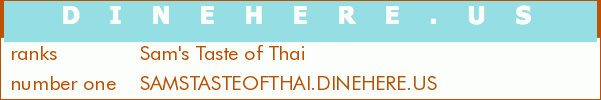 Sam's Taste of Thai