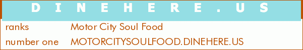 Motor City Soul Food