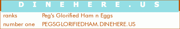 Peg's Glorified Ham n Eggs