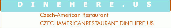 Czech-American Restaurant