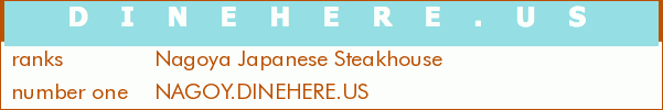 Nagoya Japanese Steakhouse