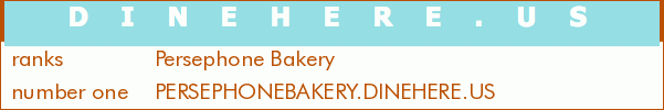 Persephone Bakery