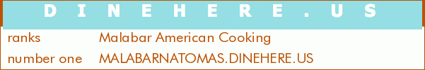 Malabar American Cooking