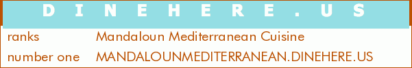 Mandaloun Mediterranean Cuisine