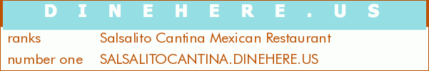 Salsalito Cantina Mexican Restaurant
