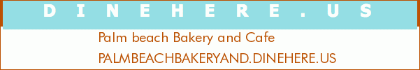 Palm beach Bakery and Cafe