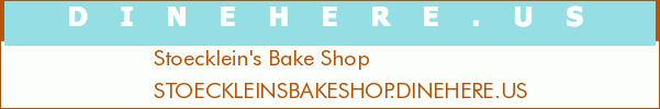 Stoecklein's Bake Shop