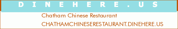 Chatham Chinese Restaurant