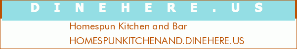Homespun Kitchen and Bar