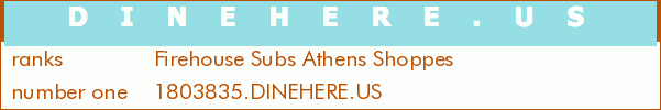 Firehouse Subs Athens Shoppes