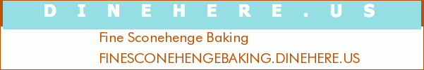 Fine Sconehenge Baking