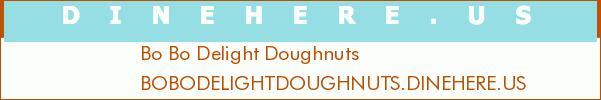Bo Bo Delight Doughnuts