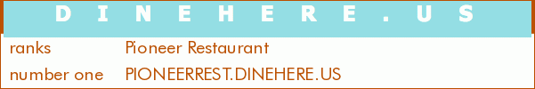 Pioneer Restaurant