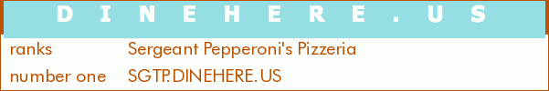 Sergeant Pepperoni's Pizzeria