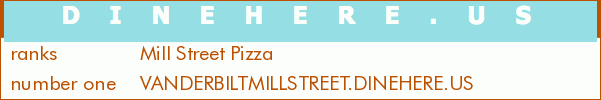 Mill Street Pizza