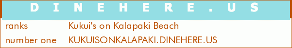 Kukui's on Kalapaki Beach