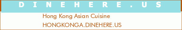 Hong Kong Asian Cuisine