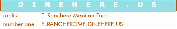 El Ranchero Mexican Food