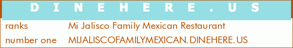 Mi Jalisco Family Mexican Restaurant