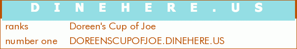 Doreen's Cup of Joe