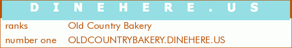 Old Country Bakery