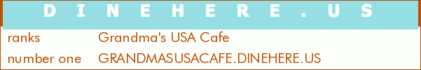 Grandma's USA Cafe