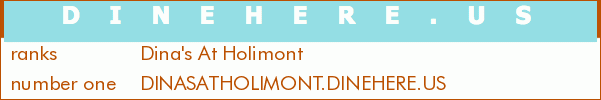 Dina's At Holimont
