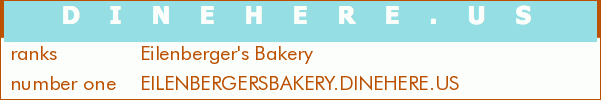 Eilenberger's Bakery