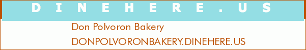 Don Polvoron Bakery