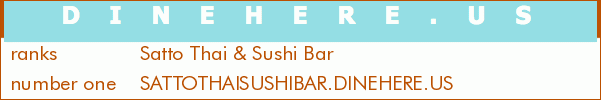 Satto Thai & Sushi Bar