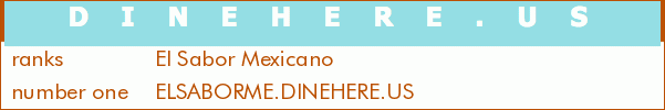 El Sabor Mexicano