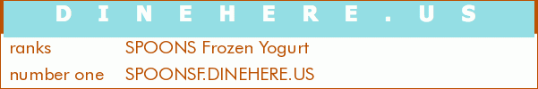 SPOONS Frozen Yogurt